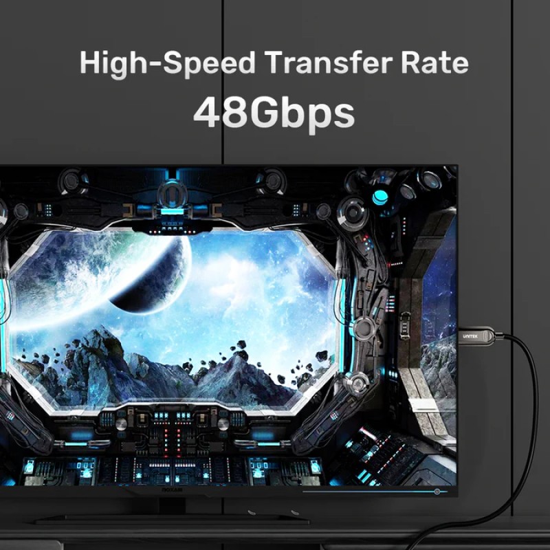 Unitek Fiber Optic HDMI 2.1 Cable 8K60Hz 50.0m C11085GY-50M