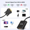Unitek Converter VGA to HDMI Adapter w/Audio & Power Port