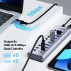 Unitek USB-C Hub 8xUSB-A Power Switch 2xUSB-C 12V3A H1315B