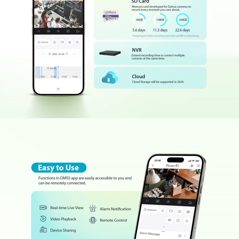Dahua IP 3.0MP 3.6mm Wifi PT Dome Dual Illumination P3B-PV