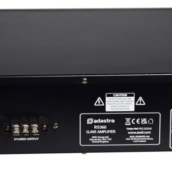 Adastra PA 100V Slave Amplifier RS480 v2 480W 953.204UK