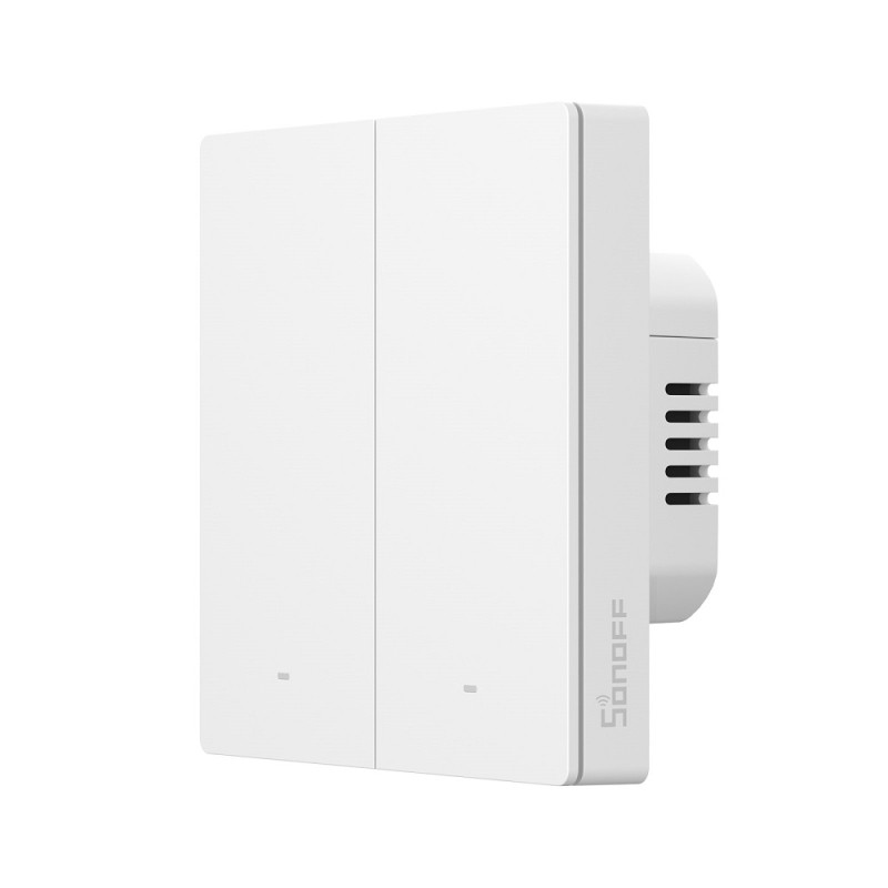 Sonoff M5 Matter WiFi Smart Wall Mechanical Switch 2-Button White