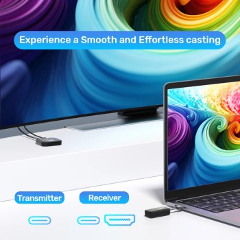 Unitek V1184A Wireless USB-C to HDMI Extender Kit Up to 50m