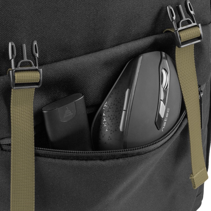 Natec Laptop Backpack 15.6'' 18L Black Green NIALA