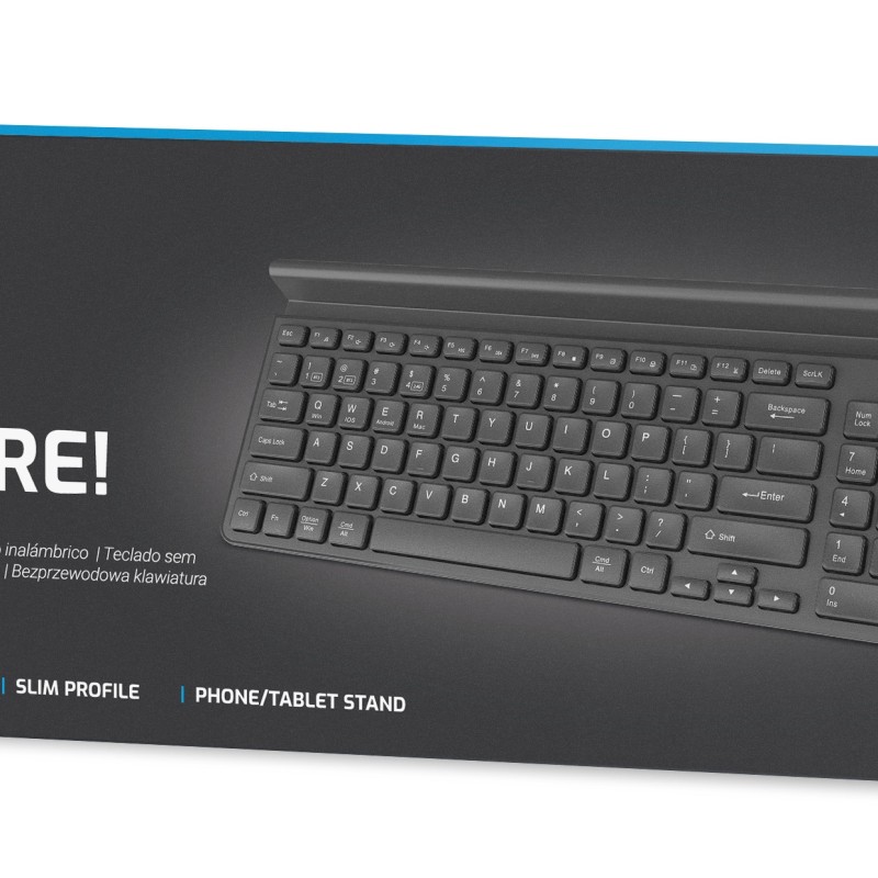 Natec FELIMARE Wireless 2.4GHz-BT Keyboard with Phone/Tablet Stand