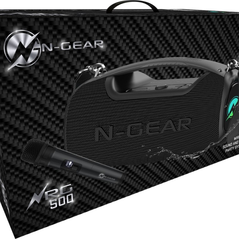 N-Gear NRG500 Portable Karaoke Outdoor Speaker 1xWireless Mic