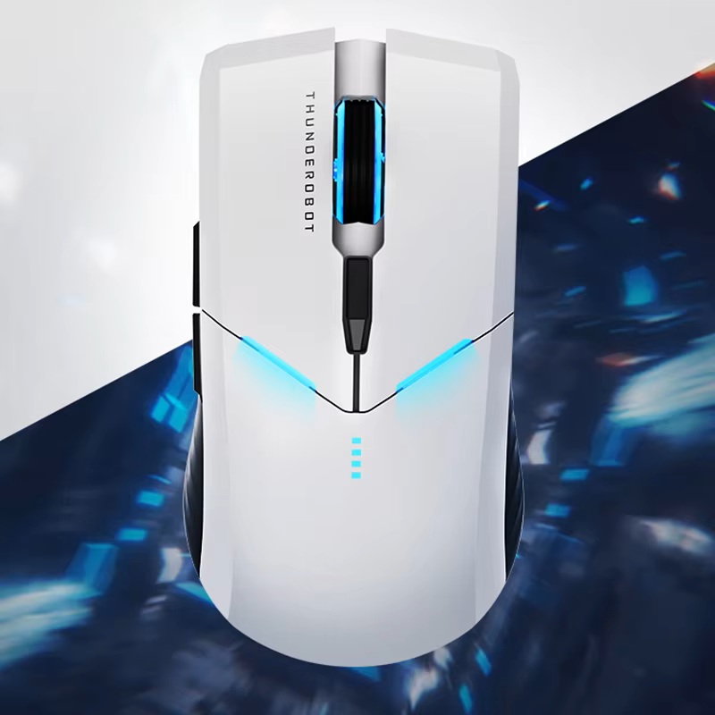 Thunderobot ML702 Wireless Gaming Rechargeable Mouse White