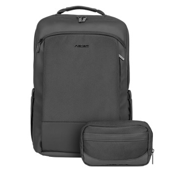 Natec Laptop Backpack 15.6'' 19L Black + Organiser KUDU PLUS