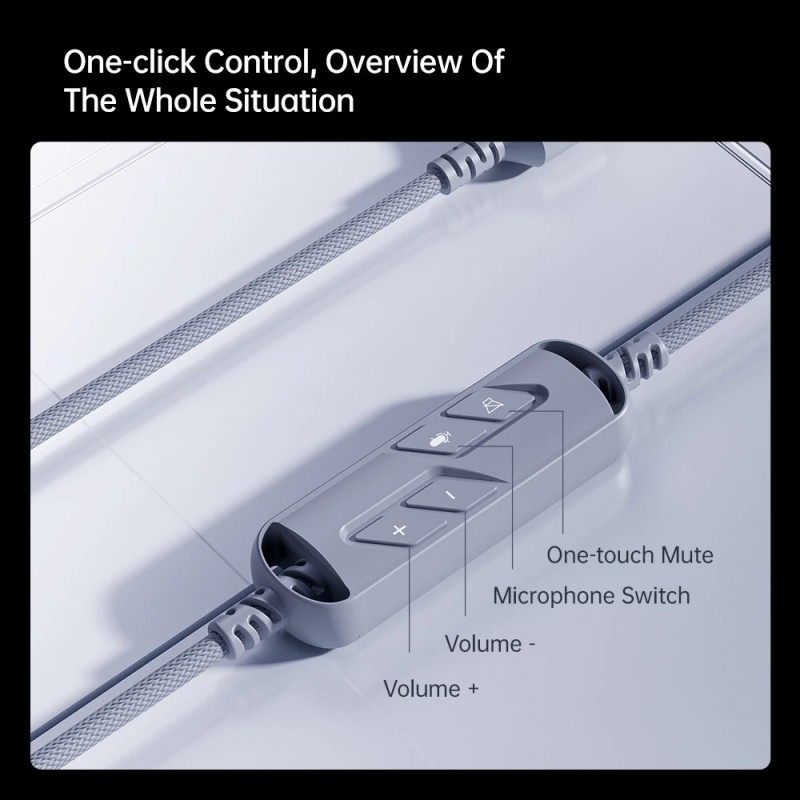 Machenike Wired Gaming Headset GX30 Grey