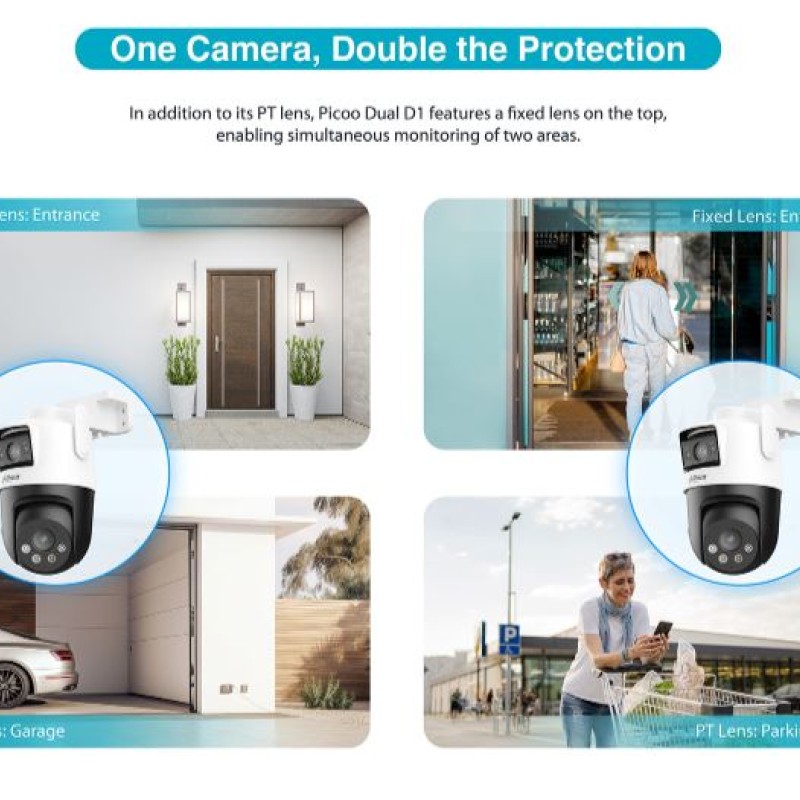 Dahua IP 3.0MP Wifi PT Dual Illumination Dual-Lens P3D-3F-PV