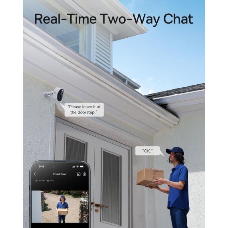 Baseus Security N1 plus Outdoor Camera 2K 2-Cam Kit White