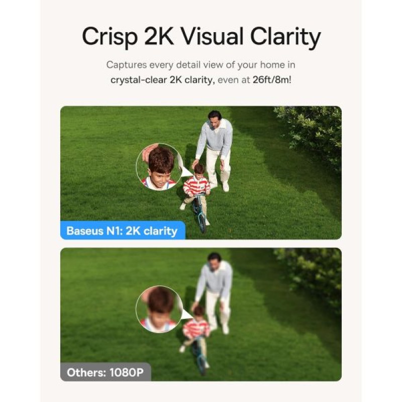 Baseus Security N1 plus Outdoor Camera 2K 2-Cam Kit White