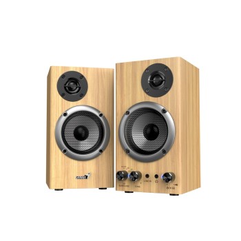Genius SP-HF520BT 2.0 PC Speakers with BT 20W RMS Pine Wood