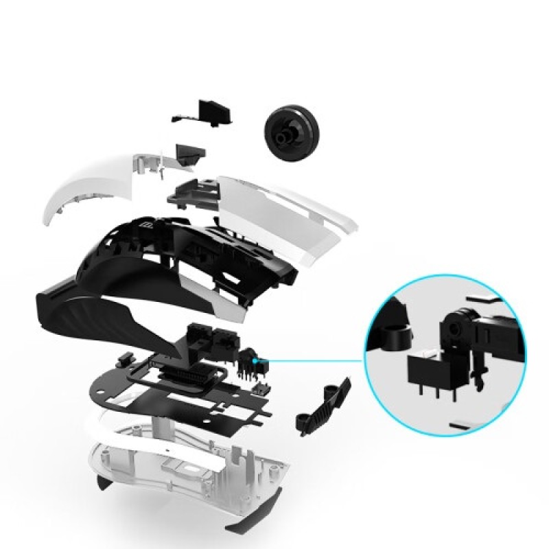 Thunderobot ML702 Wireless Gaming Rechargeable Mouse White