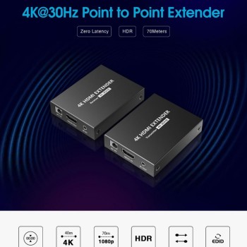 Lenkeng HDMI Extender over Ethernet 70m 1080p LKV372N