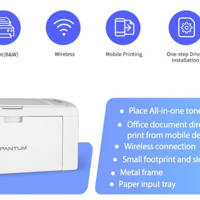 Pantum P2509W Laser Printer with Wi-Fi 22ppm