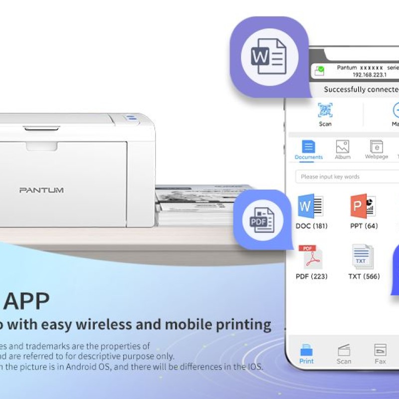 Pantum P2509W Laser Printer with Wi-Fi 22ppm