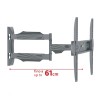 GBC Extra Long TV Wall Mount Two Arms 40x40 40kg 61cm ELB-2642/EXTRA