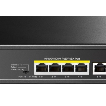 Cudy Switch PoE Gigabit 4PoE + 2GbE Uplink 65W GS1006P