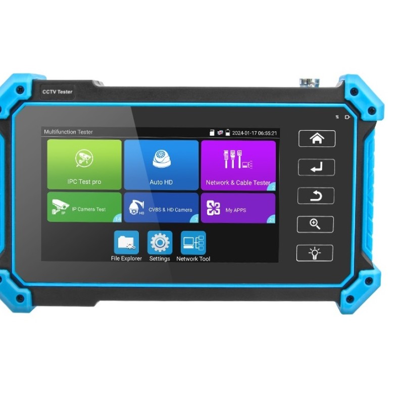 Noyafa CCTV & Network Tester with 5.4'' IPS Touchscreen, 4K Video Support, PoE Output & Cable Testing NF-IPC715