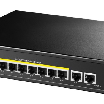 Cudy Switch PoE Gigabit 8PoE + 2GbE Uplink 120W GS1010PE