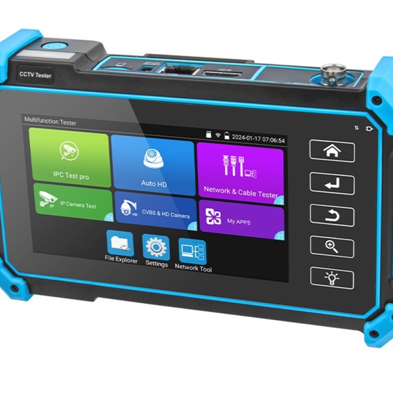 Noyafa CCTV & Network Tester with 5.4'' IPS Touchscreen, 4K Video Support, PoE Output & Cable Testing NF-IPC715