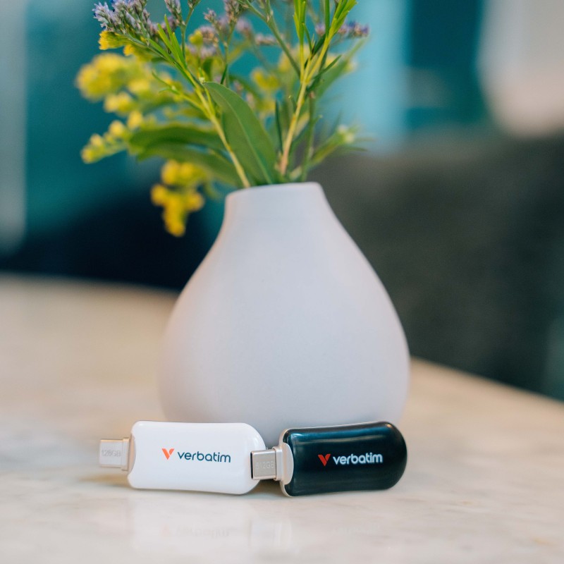 Verbatim USB Drive 3.2 PLECTRA USB-C 128GB Black