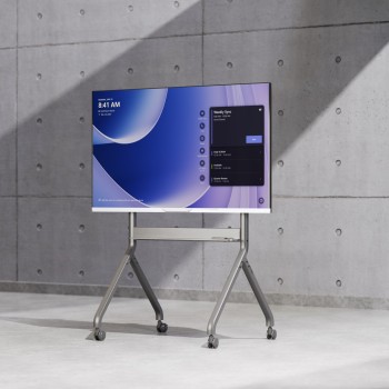 NBMounts P220 Heavy Duty Motorized TV Trolley up to 90'' 1.75m 90kg with Wireless Remote & Touchpad