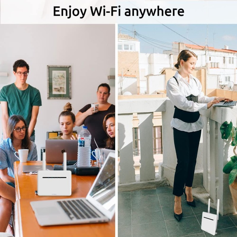 Strong Router 4G LTE CAT6 Wi-Fi AC1200 with 4 Gigabit Ports 4GROUTER1200UK