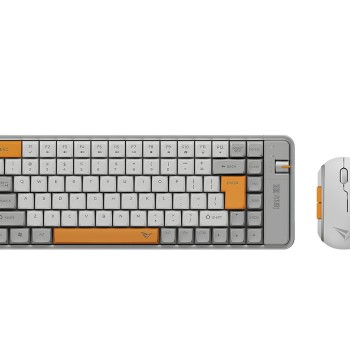 Alcatroz Keyboard & Mouse 2.4G+BT Combo 84K Tetriz Air 300C Summer White