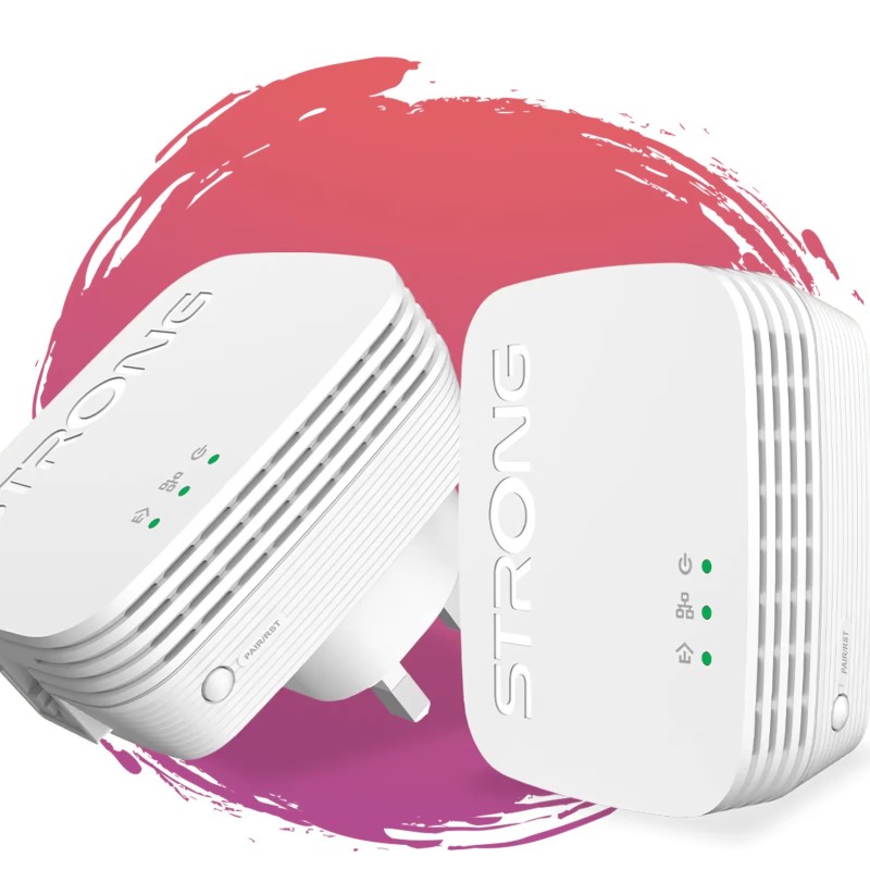 Strong Powerline Kit AV1000 Mini 1000Mbps UK POWERL1000DUOMINIUK