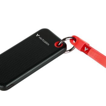 Verbatim SSD Portable Pocket Keyring 3.2 Gen2 1TB Black/Red