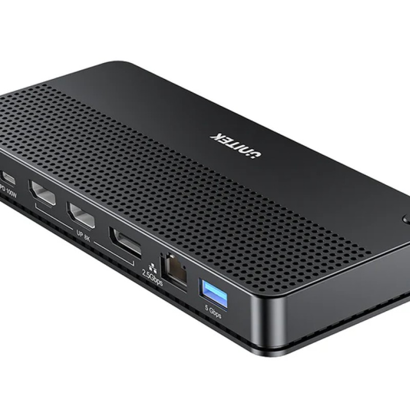 Unitek D1104A USB-C 13in1 8K Triple Display Docking Station USB3.2 & 2.5G Lan