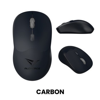 Alcatroz Mouse Wireless & BT Recharg Silent AIRMOUSE DUO 6 Black (2025)