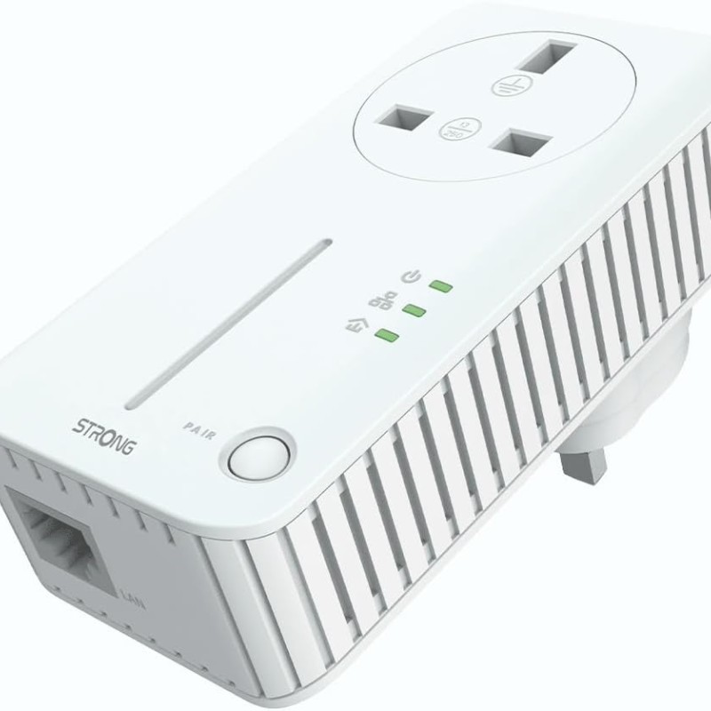 Strong Powerline Kit AV600 Passthrough 600Mbps UK POWERL600DUOUKV2