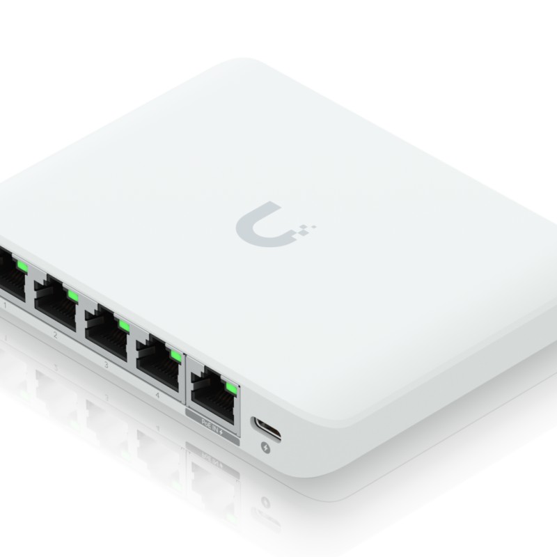Ubiquiti UniFi Switch Flex Mini 2.5G 5-Ports with PoE In USW-FLEX-2.5G-5
