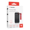 Verbatim SSD Portable Pocket Keyring 3.2 Gen2 1TB Black/Red