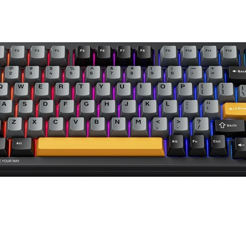 Machenike K600-B82W Gasket Wireless / BT Gaming Mechanical Keyboard Brown Switches