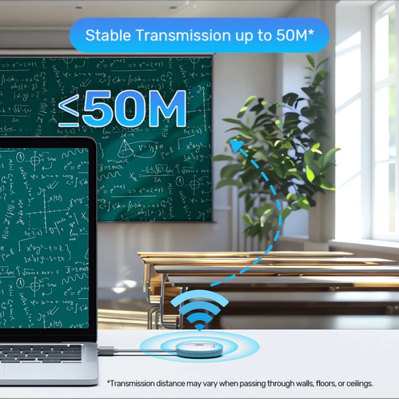 Unitek Wireless HDMI Transmitter & Receiver Kit Up to 50M White V1183A