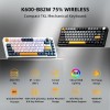 Machenike K600-B82W Gasket Wireless / BT Gaming Mechanical Keyboard Brown Switches
