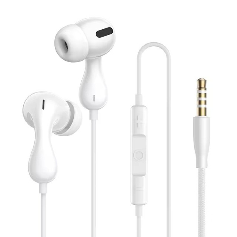 Baseus Headphones In Ear Wired 3.5mm HiRes HZ20 White