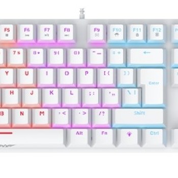 Armaggeddon MKA-7C White Mechanical Gaming Keyboard 104 Linear Red Keys