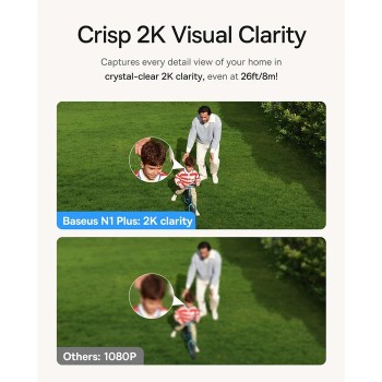 Baseus Security N1 Plus Outdoor Camera 2K Full Color White(Add On)