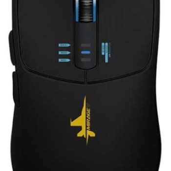 Armaggeddon Gaming Mouse Wired+2.4G+BT Rechargeable 500mAh 5B MIRAGE-V Black