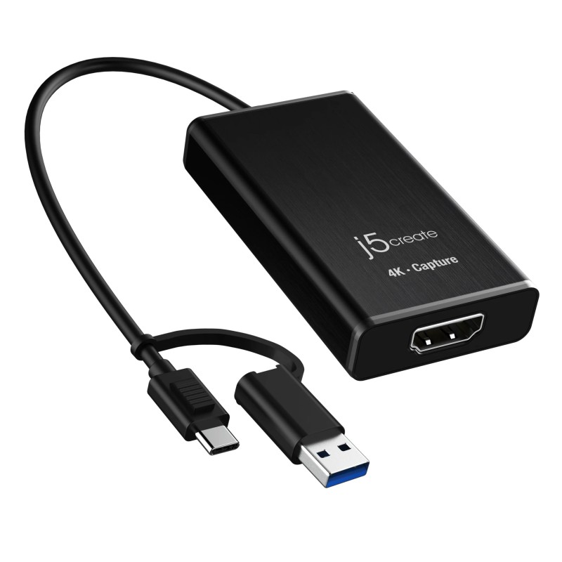 j5create Capture Card HDMI to USB-C/A 2K Windows/Android JVA11