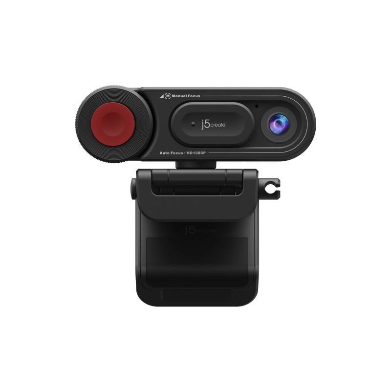 j5create Webcam FullHD with Microphone & Auto/Manual Focus Switch USB-C JVU250
