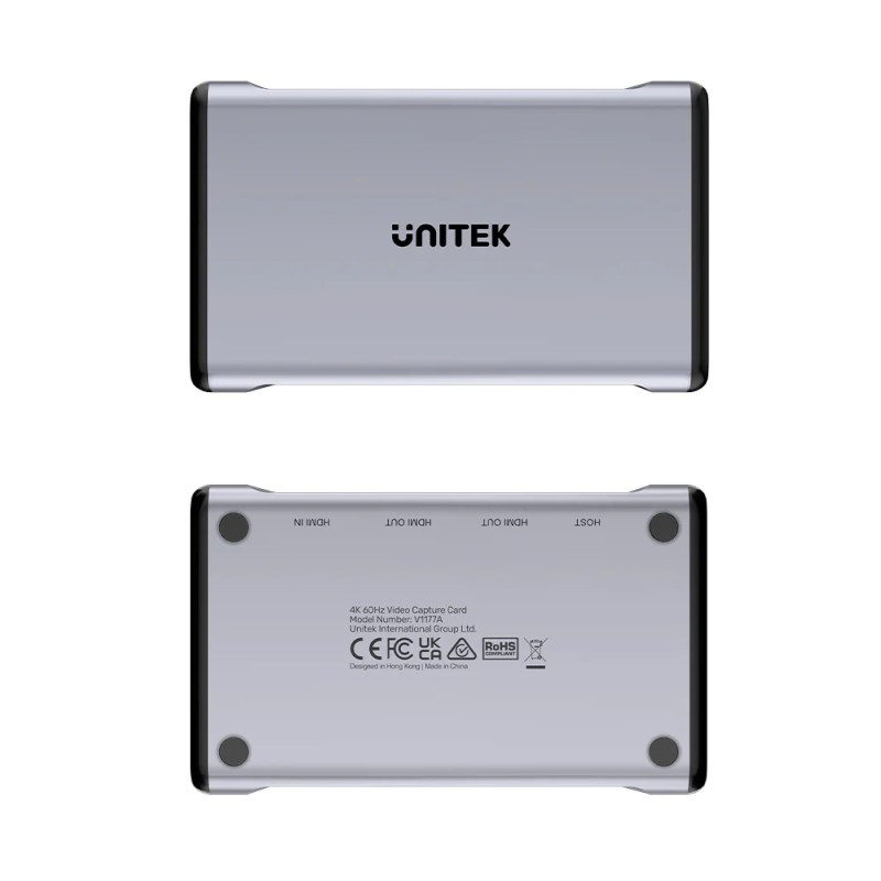 Unitek Capture Card 4K60Hz 3.5mm Audio & Dual HDMI Loop Out V1177A