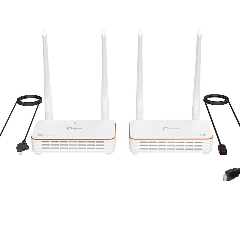 j5create Wireless Display HDMI Extender 1080p with IR 60m 1080p JVAW53
