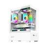 Armaggeddon Gaming Case M-ATX AQUARON Duplex ONE White + 3xARGB (Bottom USB)