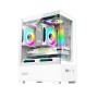 Armaggeddon Gaming Case M-ATX AQUARON Duplex ONE White + 3xARGB (Bottom USB)